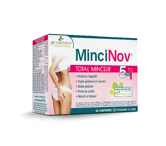 MinciNov Total Minceur 5 en 1 3 Chênes - boite de 60 comprimés
