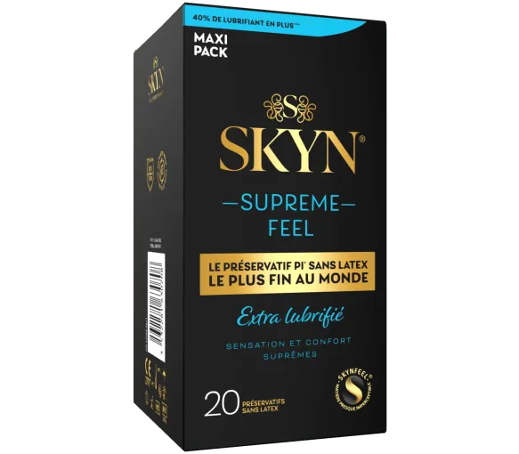 Skyn suprême feel extra lubrifié préservatifs Manix - 20 préservatifs sans latex - image 1