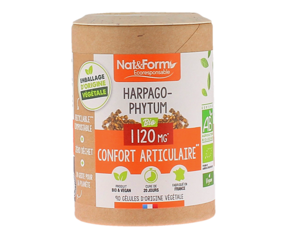 Harpagophytum bio Confort articulaire Nat&Form - pot de 90 gélules - image 1