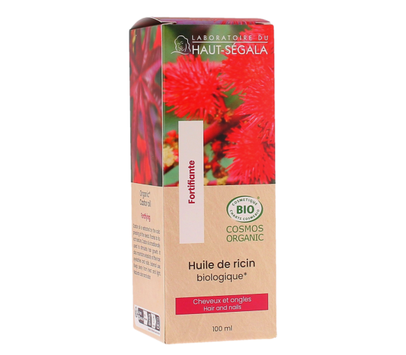 Huile de ricin bio Laboratoire du Haut-Ségala - flacon pompe de 100ml - image 1