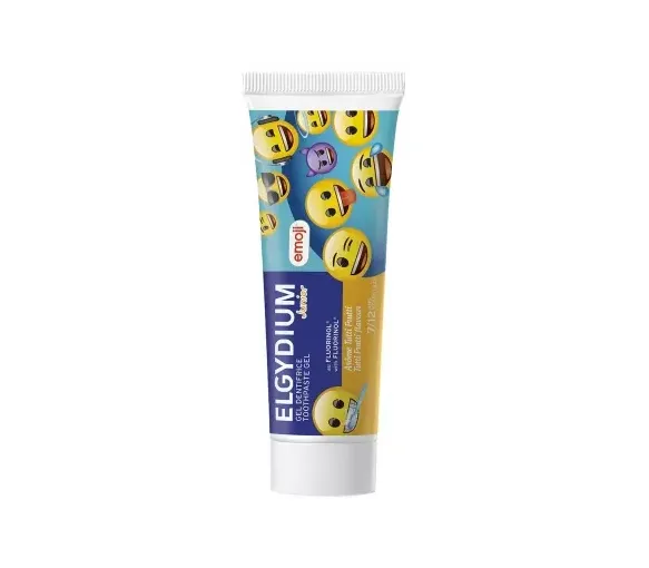 Gel dentifrice Emoji tutti frutti 7/12 ans Elgydium Junior - tube de 50ml - image 1
