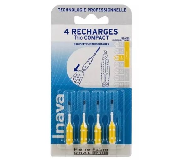 Brossettes interdentaires Trio Compact Inava - lot de 4 recharges