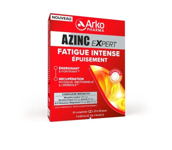 Azinc expert fatigue intense épuisement Arkopharma - 30 comprimés - image 1