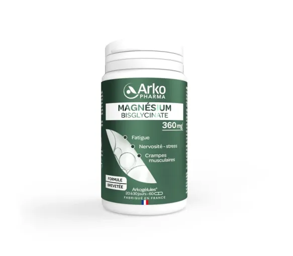 Magnésium bisglycinate 360mg Arkopharma - 60 gélules - image 1