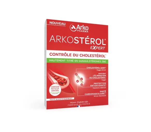 Arkostérol Expert contrôle du cholestérol Arkopharma - boîte de 30 gélules - image 1