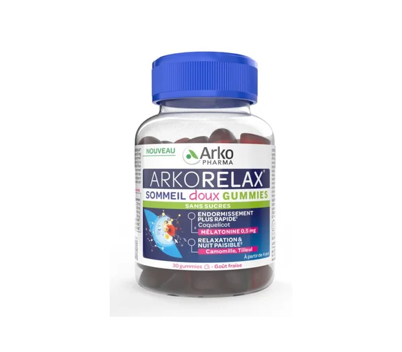 Arkorelax Sommeil doux Gummies sans sucre Arkopharma - pot de 30 gommes - image 1