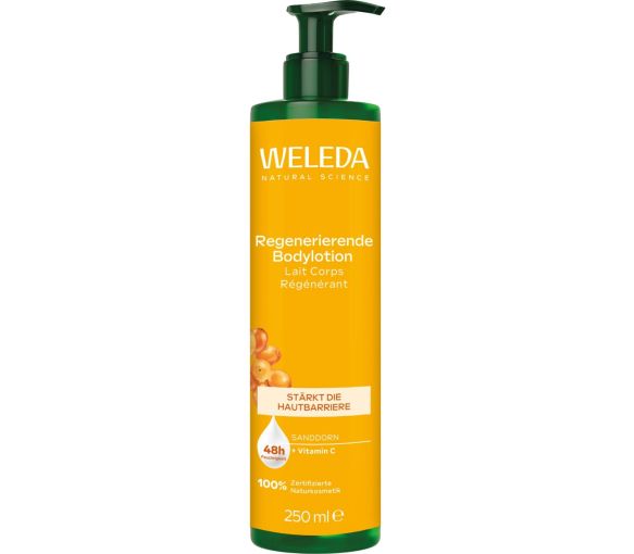 Lait corps régénérant Weleda - flacon-pompe de 250ml