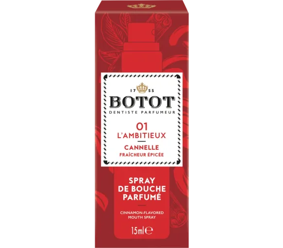 Spray de bouche parfumé Cannelle 01 l'Ambitieux Botot - spray de 15ml