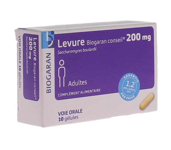 Levure 200mg adulte Biogaran - boite de 10 gélules - image 1