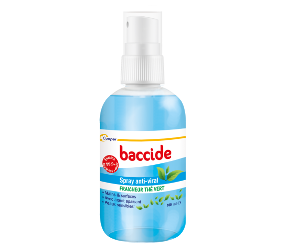 Spray anti-viral fraîcheur thé vert Baccide - spray de 100ml