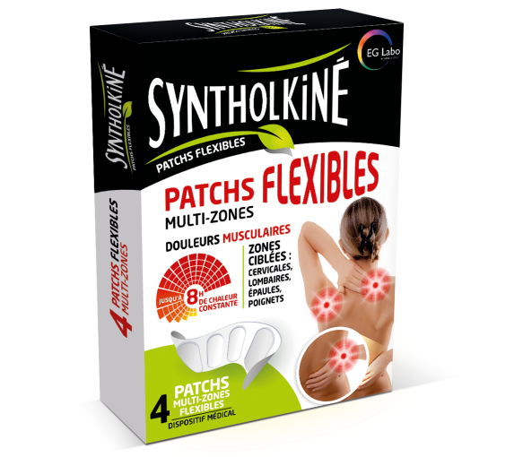 Patchs chauffants flexibles multi-zones Syntholkiné - boite de 4 patchs - image 1