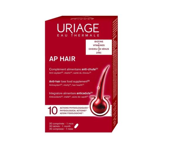 Uriage AP Hair complément alimentaire anti-chute – 30 comprimés - image 1