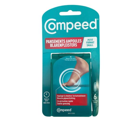 Pansements ampoules petit format Compeed - boite de 6 pansements