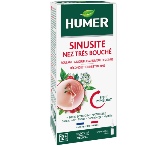 Humer Sinusite Nez très bouché – spray nasal 15 ml - image 1
