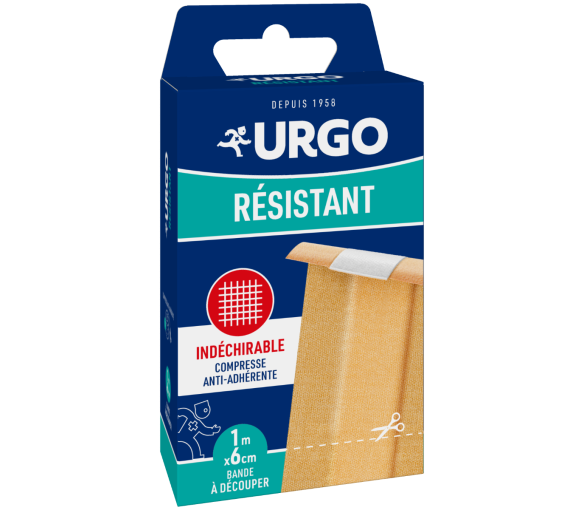 Bande à découper en tissu résistant Urgo - 1 bande à découper de 1m x 6cm