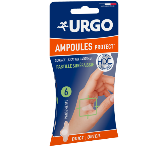 Pansements ampoules doigt et orteil petit format Urgo - 1 pansements hydrocolloïdes - image 1