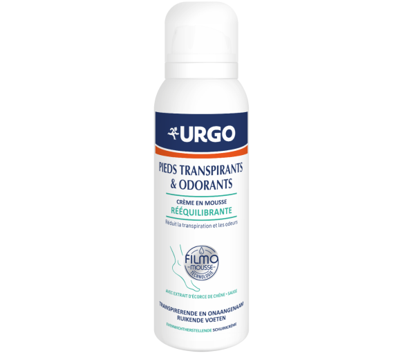 Crème mousse rééquilibrante pieds transpirants Urgo - flacon de 125ml