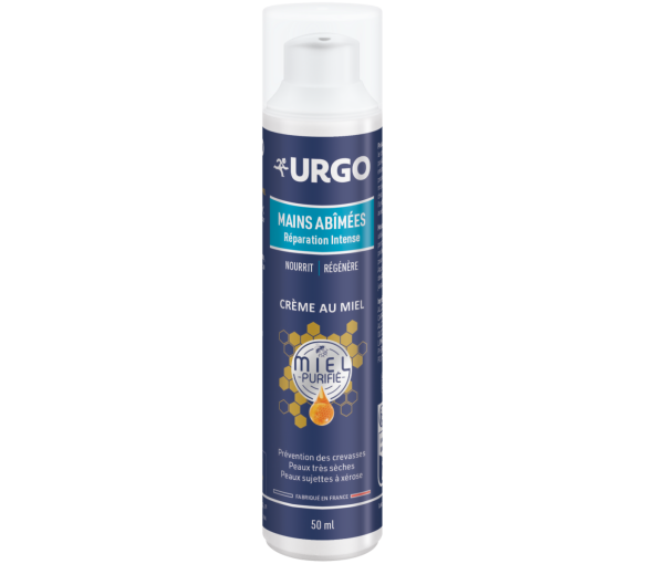Crème réparation intense mains abîmées Urgo - flacon-pompe de 50ml