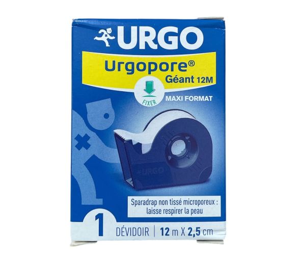 Urgopore géant Sparadrap non tissé microporeux Urgo - 1 dévidoir 12mx2,5 cm - image 1