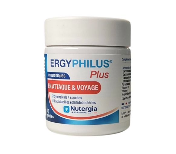 Ergyphilus Plus probiotiques Nutergia - pot de 30 gélules - image 1