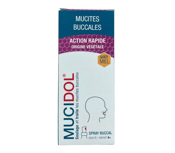 Mucidol spray mucites buccales goût miel PediAct – 20 ml - image 1