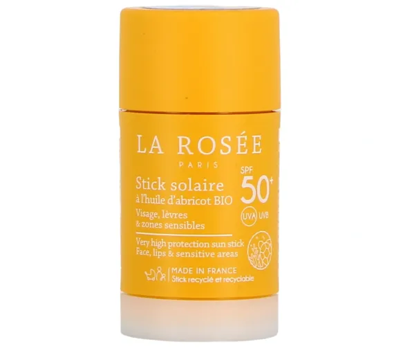 Stick solaire à l'huile d'abricot bio SPF50+ La Rosée - stick de 15ml - image 1