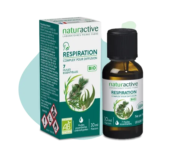 Complex' respiration pour diffusion 7 huiles essentielles Naturactive - flacon de 30ml