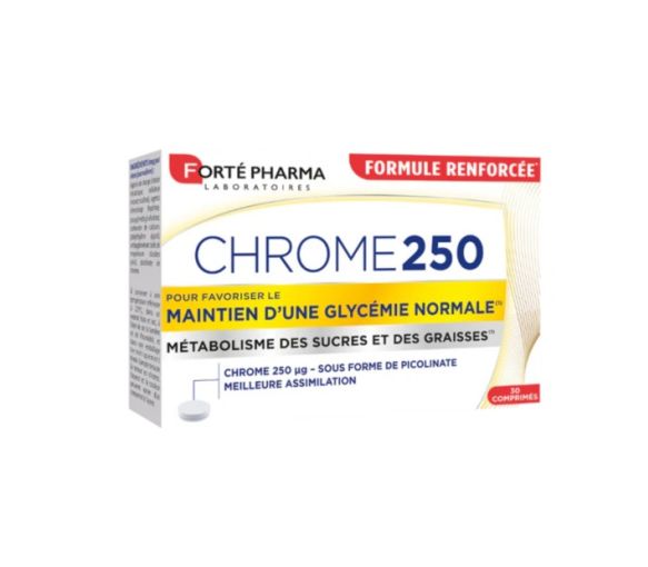 Chrome 250 Forté Pharma - boîte de 30 comprimés