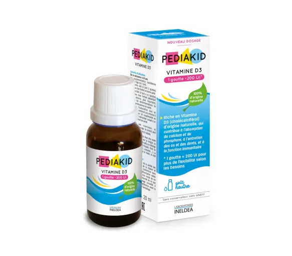 Vitamine D3 Pediakid - flacon compte-goutte de 20ml