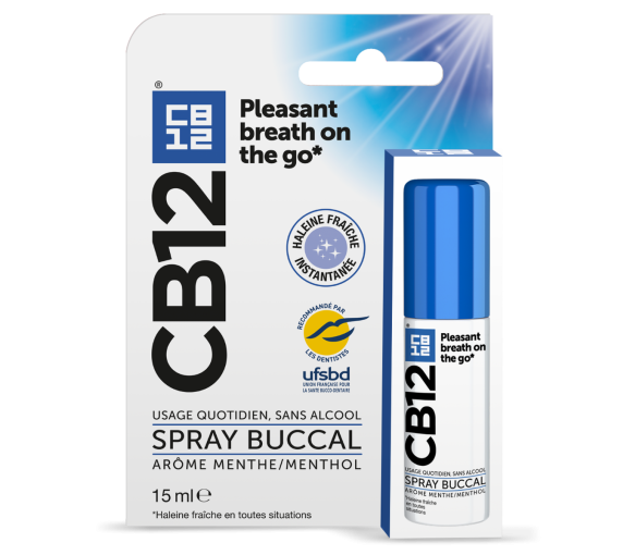 CB12 Spray Buccal sans alcool menthe - spray de 15 ml - image 1