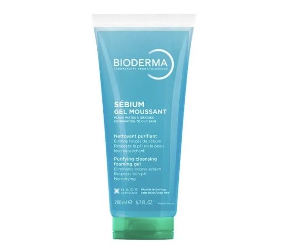 Sébium gel moussant nettoyant purifiant Bioderma - tube de 200ml - image 1