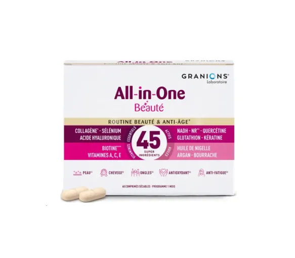 All-in-one beauté routine beauté et anti-âge Granions - boite de 60 comprimés - image 1