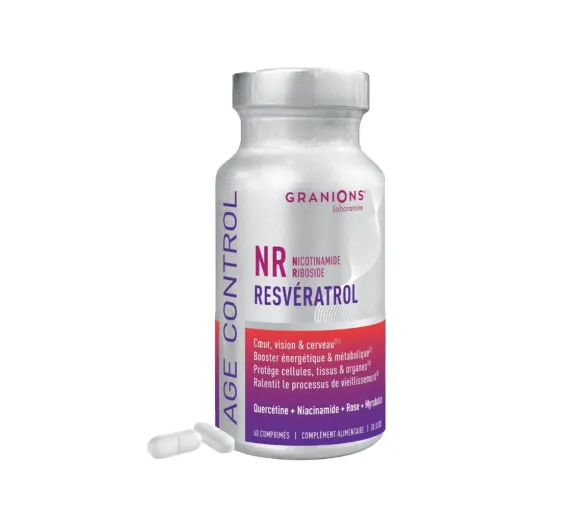 Age control NR resvératrol Granions - pot de 60 comprimés - image 1