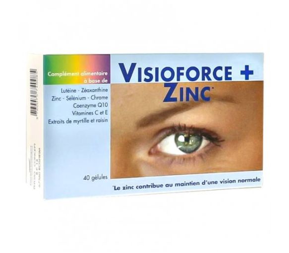 Visiofroce + Zinc Exopharm - boite de 40 gélules