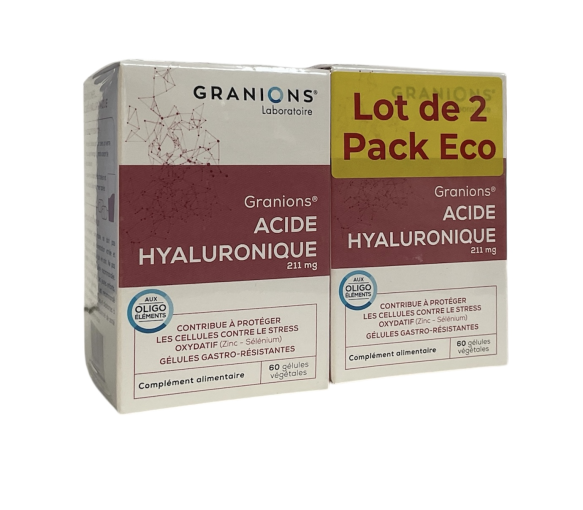 Acide hyaluronique 211mg Granions - lot de 2 x 60 gélules végétales