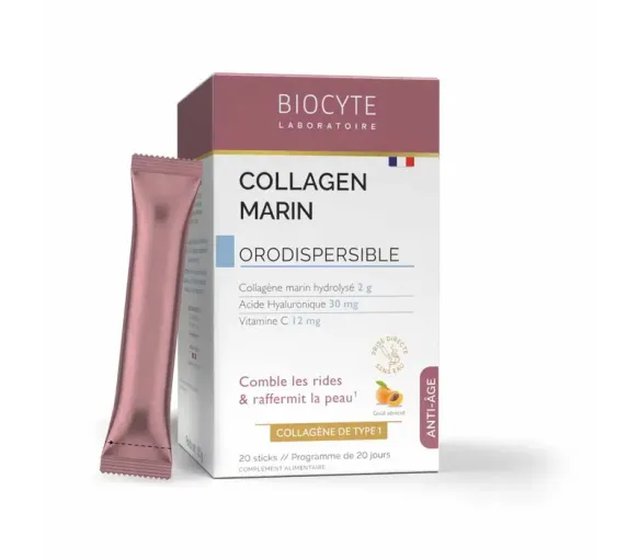 Collagen marin orodispersible Biocyte - boîte de 20 sticks - image 1