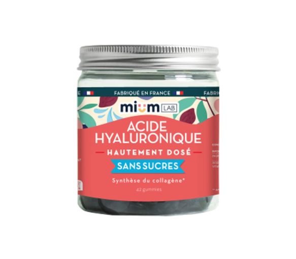 Acide hyaluronique gummies sans sucres Mium Lab - pot de 42 gummies - image 1