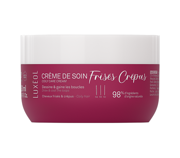 Crème de soin frisés et crépus Luxéol - pot de 250ml