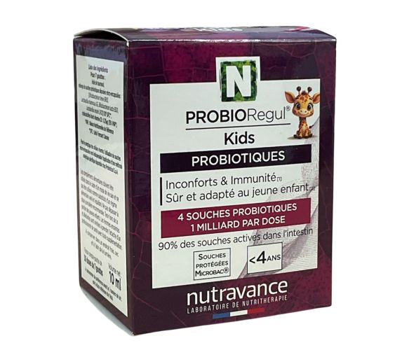 ProbioRegul kids gouttes probiotiques Nutravance - flacon-pipette de 10ml - image 1