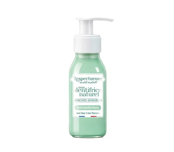 Mon dentifrice naturel gencives sensibles Respectueuse - flacon-pompe de 80ml
