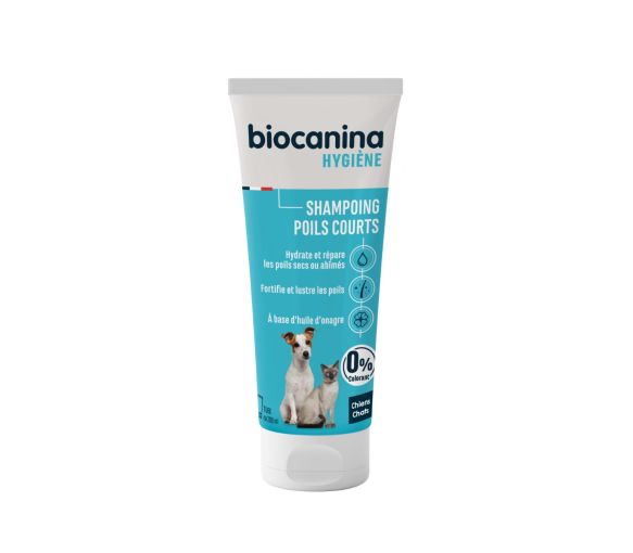 Shampoing poils courts chien et chat Biocanina - tube de 200 ml - image 1