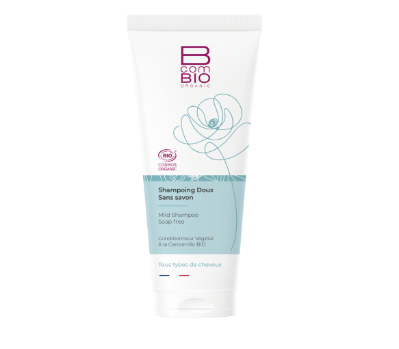 Shampoing doux sans savon BcomBIO - tube de 200ml - image 1
