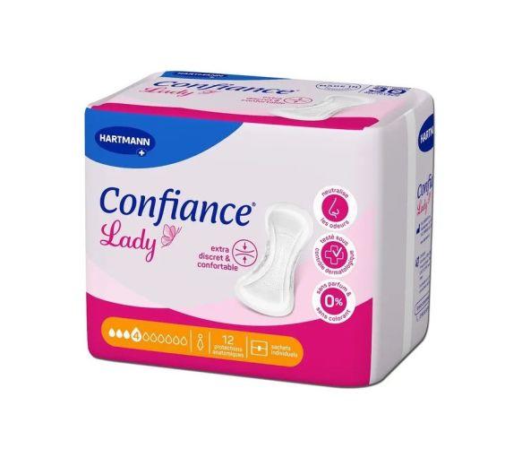 Confiance Lady protections anatomiques 4 gouttes Hartmann - 12 protections anatomiques