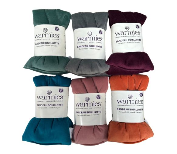 Bandeau velours bouillotte Warmies Soframar – 1 bouillotte - image 1