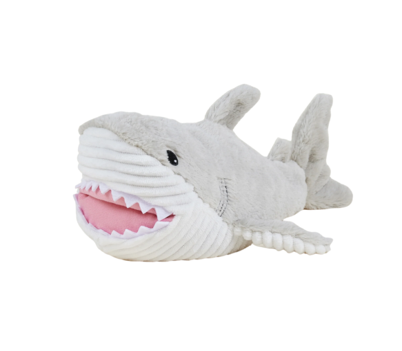 Bouillotte Cozy peluche déhoussable Warmies Requin Soframar – 33 cm