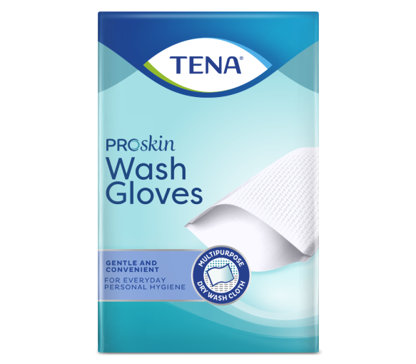 Gants de toilette jetables ProSkin Wash Gloves Tena - boîte de 200 gants - image 1