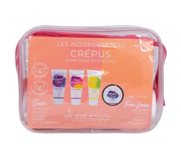 Trousse Les Indispensables cheveux crépus Les Secrets de Loly - trousse de 4 produits - image 1