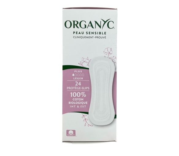 Protège-slips coton bio flux léger Organyc - boite de 24 protections - image 1