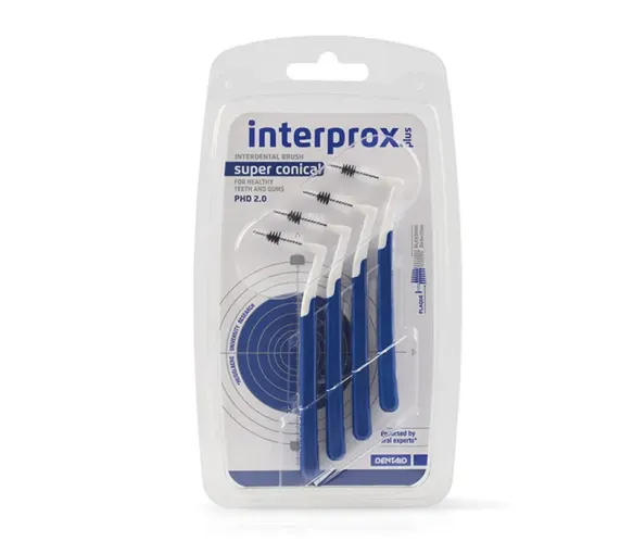 Brossettes interdentaires Interprox super conical bleu foncé Crinex - 4 brossettes
