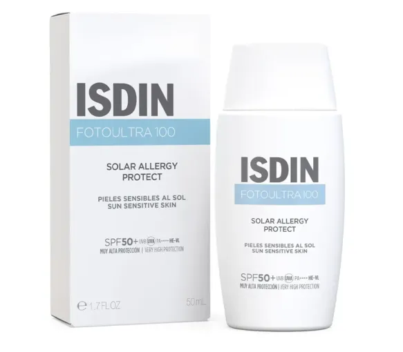 Fotoultra 100 Solar allergy protect SPF50+ Isdin - flacon de 50ml
